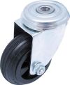 80mm B/H SWIVEL CASTOR R/T WHEEL BLACK