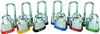 051283 20mm STEEL LOCK ORANGE KEYED DIFFERENT