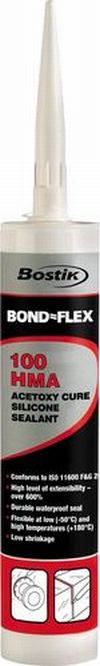 100HMA BOND-FLEX CLEAR SILICONE SEALANT 290ml