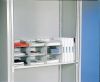 BISLEY GREY PIGEON HOLE SHELF UNIT - TAMBOUR UNITS