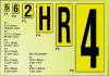 VINYL S/A LABELS B/Y 12.5x8.5mm LETTER W (90)