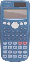 CASIO TWIN POWERED SCIENTIFIC CALCULATOR BLUE