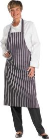 CCCBSBANW STRIPED BUTCHERS APRON NVY/WHT 34
