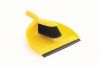 PLASTIC DUSTPAN & BRUSH SET YELLOW