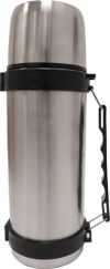 STAINLESS STEEL FLASK 1LTR WITH CARRY HANDLE