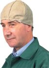 LEATHER WELDERS SKULL CAP - GREY - MEDIUM