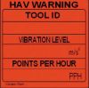 HAV SELF WRITE ADHESIVE LABELS 51mmx51mm RED