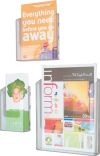 1/3 A4 CLEAR WALL LITERATURE HOLDER