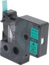 DYMO D1 TAPE 9mm BLACK ON GREEN 40919