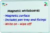 DRYWIPE BOARD MAGNETIC 900x600mm