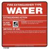 S/IL/W WATER EXTINGUISHANT LABEL