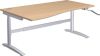 1600mm LH WAVE HEIGHT ADJUSTABLE TABLE BEECH