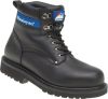 BLACK LEATHER SAFETY BOOT SIZE 8-3100