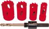 TRADESMAN HOLESAW KIT INPLASTIC TUBE