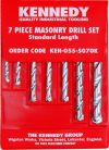 No.6-20 7PCE MASONRY DRILL SET