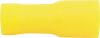 6.30mm FULLY INSULATED YELLOW FEMALE PUSH-ON (100)