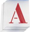 40mm (SET OF 26) STEEL STENCIL LETTERS