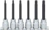 T20-T50x9mm O/A TORX SCREWDRIVER BIT SET 6PC