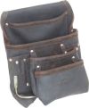4-POCKET 2-LOOP LARGE TOOL POUCH OIL TAN