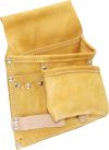 SUEDE LEATHER 7-POCKET 2-LOOP NAIL & TOOL POUCH
