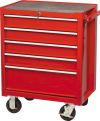 RED 5-DRAWER PROFESSIONAL ROLLER CABINET