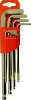 METRIC C/V L-WRENCH BALLDRIVER SET (9-PCE)