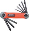 PRO-TORQ TORX FOLDING HAND CLIP SET T9-T40 (8-PCE)