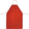 LEATHER WELDERS APRON - TIES - RED - 24