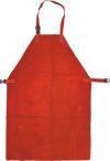 LEATHER WELDERS APRON - BUCKLES - RED - 24