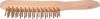 3-ROW BRASS WIRE SCRATCHBRUSH