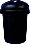 80LTR CAPACITY PLASTIC DUSTBIN C/W LID