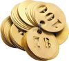 30mm BRASS IDENTITY DISCS 1-100 (BOX-100)