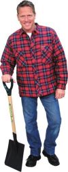 LARGE QUILTED WORKSHIRT-RED