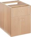 KIS 2-DRAWER FIXED PEDESTAL BEECH