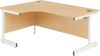 KIS 1600mm RH SINGLE CANT CRESCENT DESK OAK