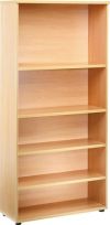 KIS 2000mm BOOKCASE 4 ADJ. SHELVES OAK