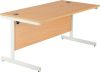 KIS 1400mm SINGLE CANT STANDARD DESK OAK