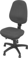 H/BACK OPERATOR CHAIR CHARCOAL FABRIC