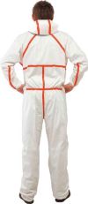 4565 COVERALL WHITE/RED TYPE-4/5/6 (M)