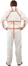 4565 COVERALL WHITE/RED TYPE-4/5/6 (2XL)