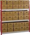2050x1800x450mm ARCHIVE SHELVING 30 BOX UNIT GY/GY