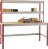 1830x2400x900mm JUST WORKSTATION A RD/GY