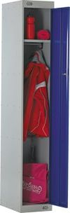 1800x300x300mm 1-DOOR LOCKER GREY/RED