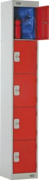 1800x300x450mm 5-DOOR LOCKER GREY/DARK GREY