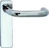 STAINLESS STEEL ROUND BAR LEVER ON ROSE 19mm