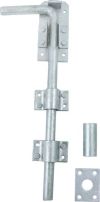 600mm GARAGE DOOR BOLT PRE-PACKED + FITTINGS GALV.