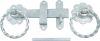 150mm TWISTED RING HANDLE GATE LATCH SET GALV.