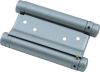 75mm D/ACTION SPRING HINGES SILVER + FITTINGS-PR