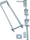 350mm DOUBLE GATE FASTENER SET C/W FITTINGS GALV.