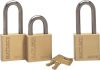 38x25mm SHACKLE W/PROOF BRASS PADLOCK